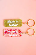Porte clés à message - Maison du bonheur