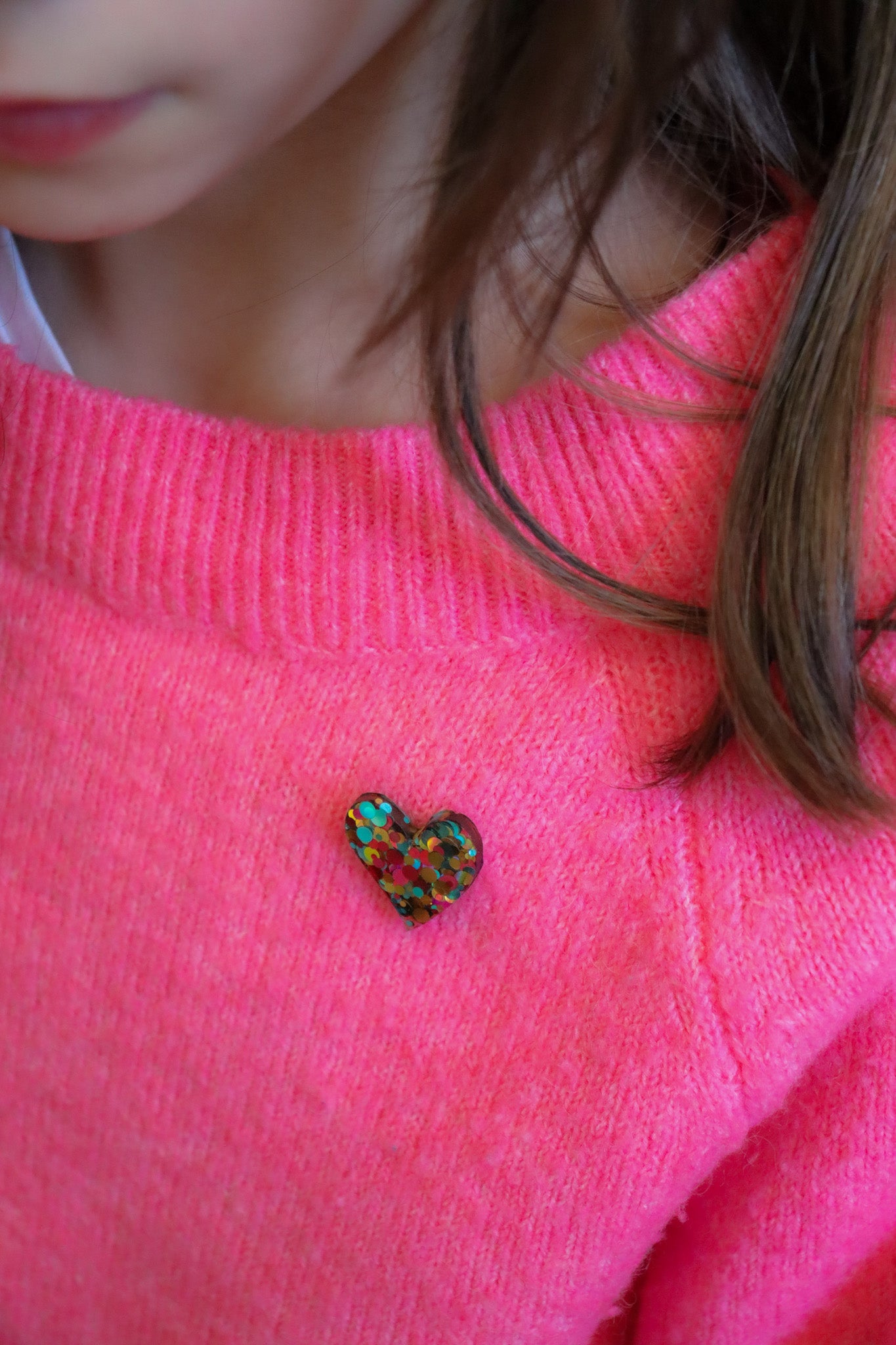 Pin's Coeur Joie Vert