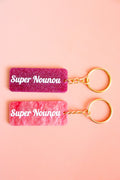 Porte clés à message - Super Nounou