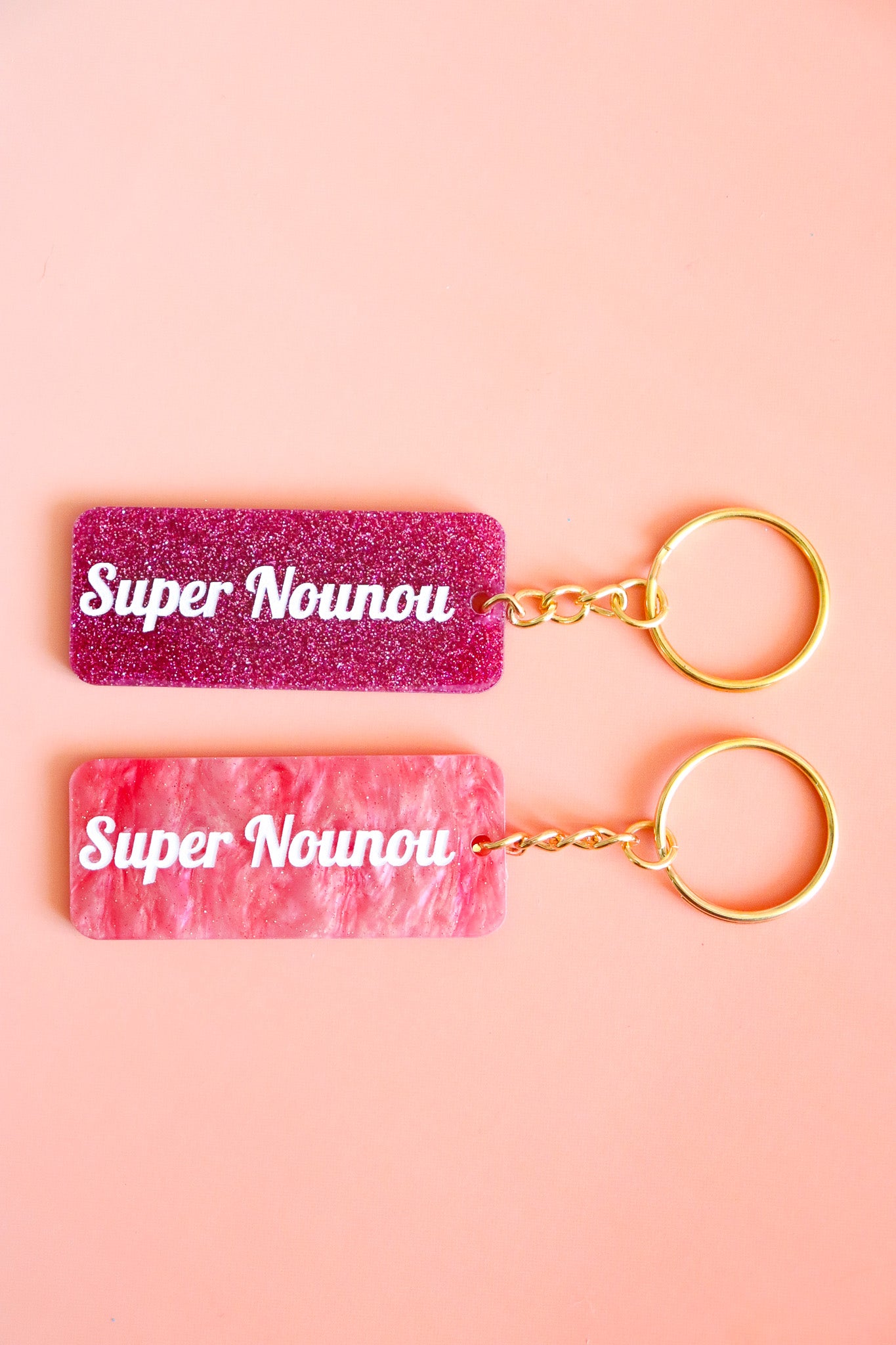 Porte clés à message - Super Nounou