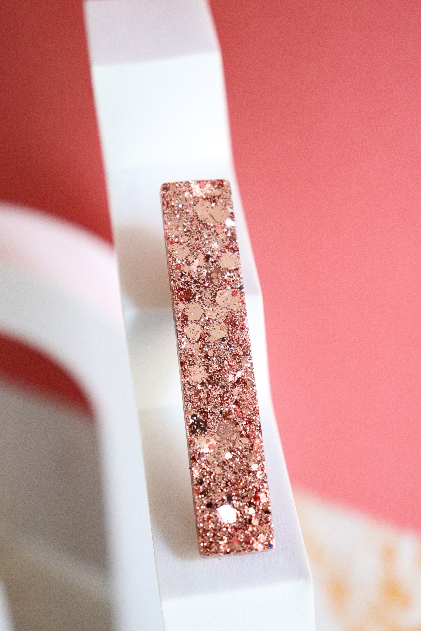 Barrette Paillettes rose gold